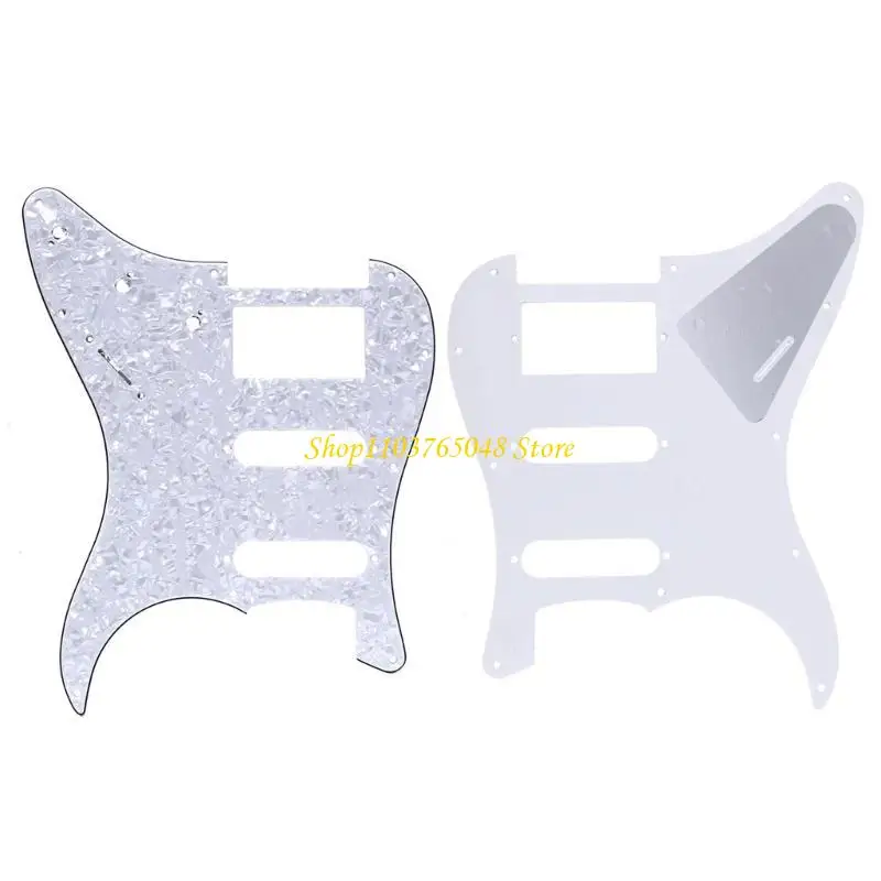 R53E Electric Guitar Pickguard 3-Ply Anti-Scratch Plate for FD ST S-S-Double Parts Wh