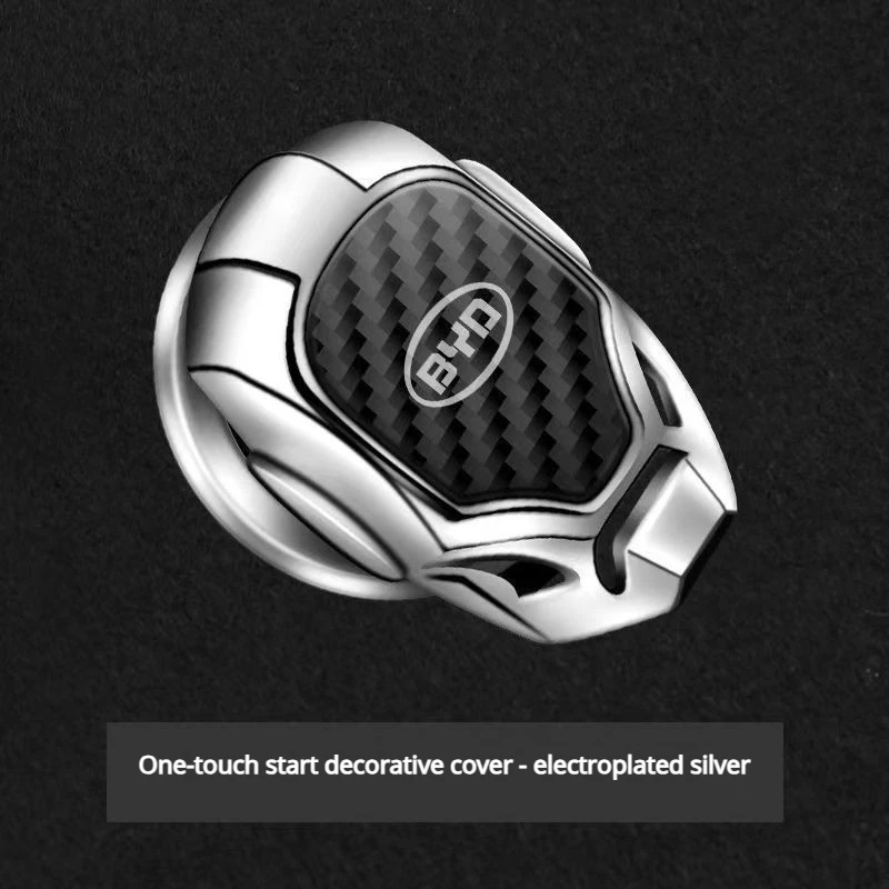 FOR BYD car one-button start protective cover decoration ignition switch button protective film car interior modification