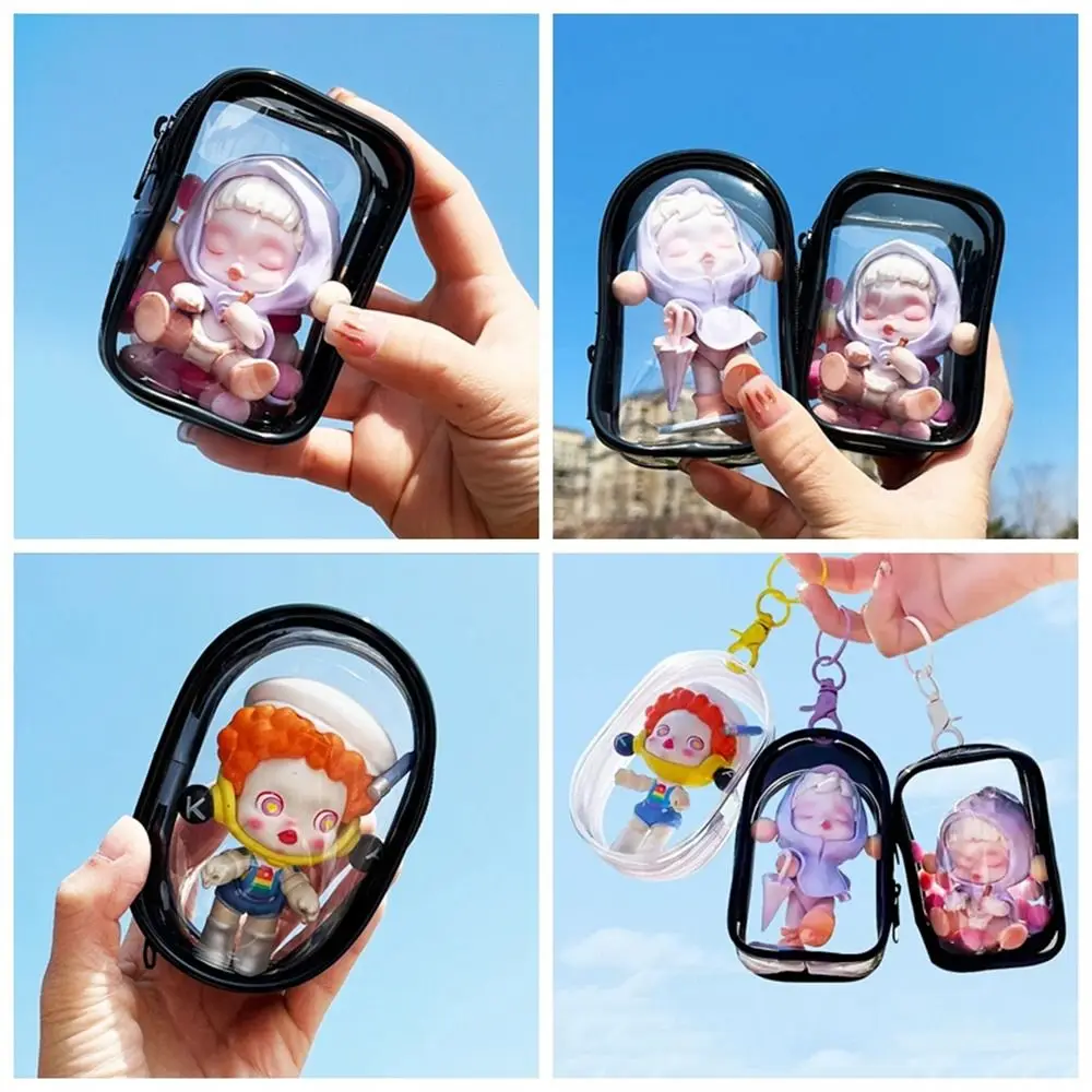 Dustproof Mystery Box Case Cute Transparent PVC Doll Storage Box Thicken Clear Doll Organizer Bag Jewelry Organizer