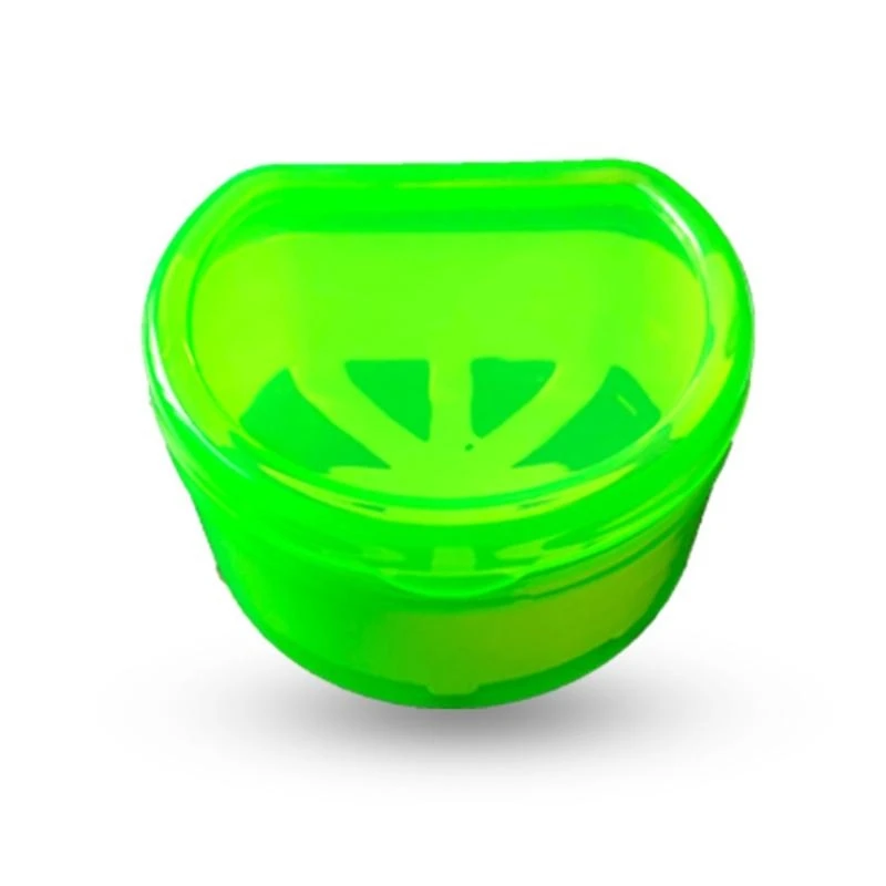 652C Denture Bath Box Cup, Complete for Dentures, Clear Braces, Mouth Guard, Night Guard & Retainers,Traveling