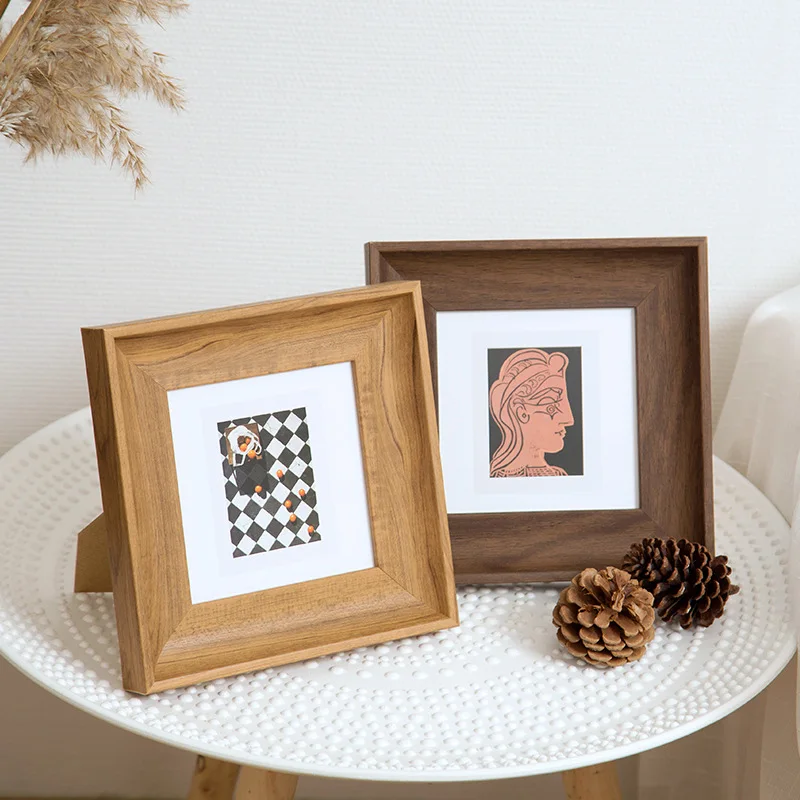 Minimalist Square Photo Frame Versatile Display Album Frame for Wall Hanging Tabletop Use - Stylish Picture Frame for Home Decor