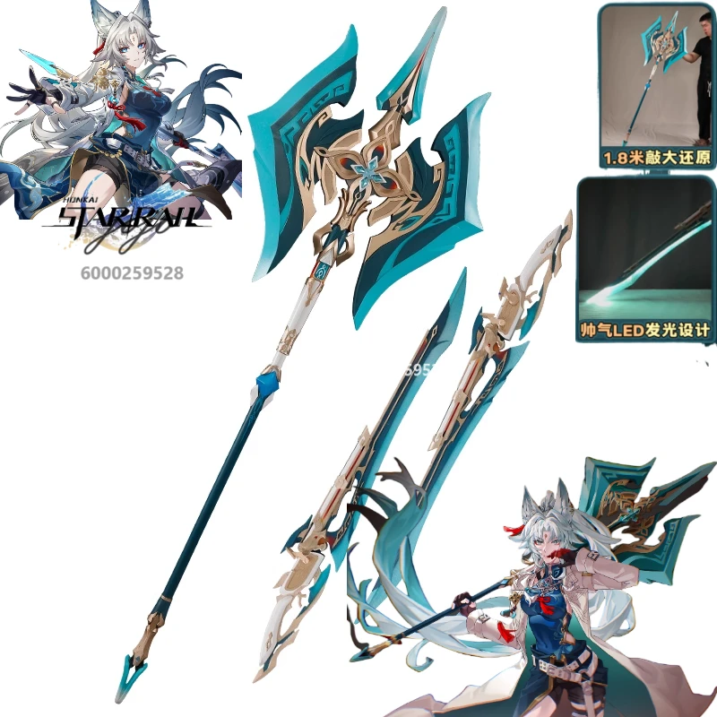 

Game Honkai: Star Rail Feixiao Costume Props Highly Reproducible Character Axe Anime Props Halloween Role Play Comic Con Sets