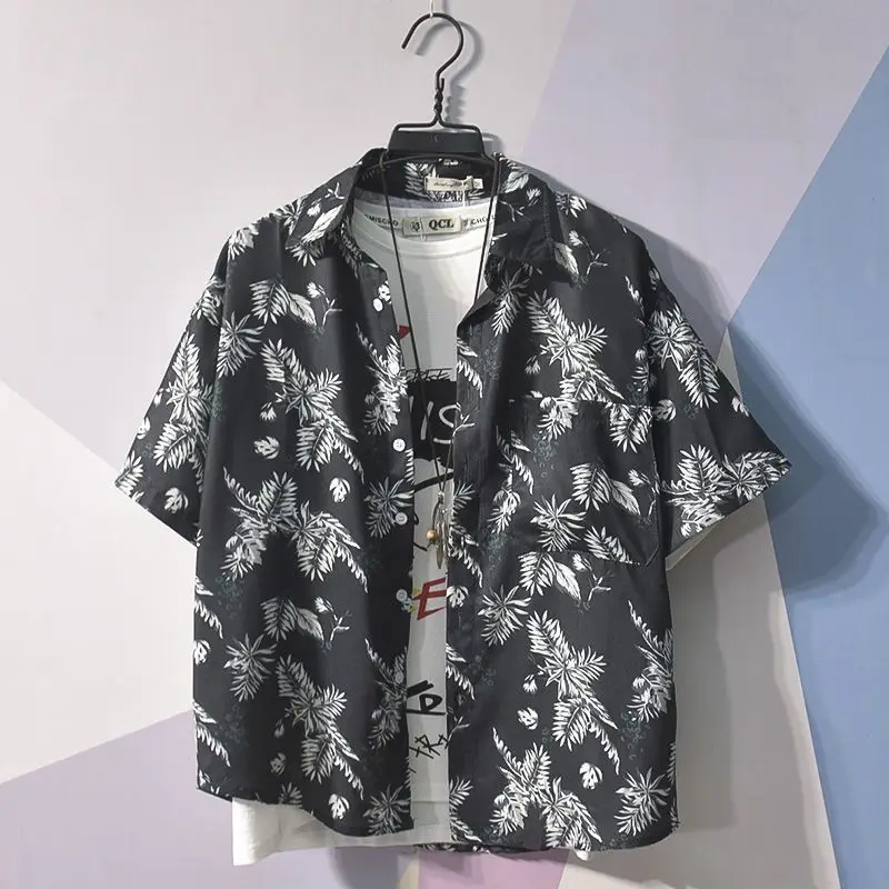 

Printed Shirts and Blouses for Men Colourful Hip Hop Clothing Geometric Funny Man Tops Hawaiian Graphic with Pocket Floral Xxl S