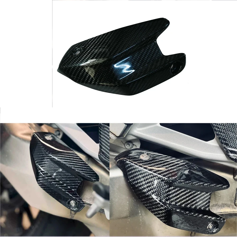 

For BMW F900XR 2020-2024 Carbon Fiber Motorcycle Modification Accessories Heat Shield Exhaust Cover Protection Device