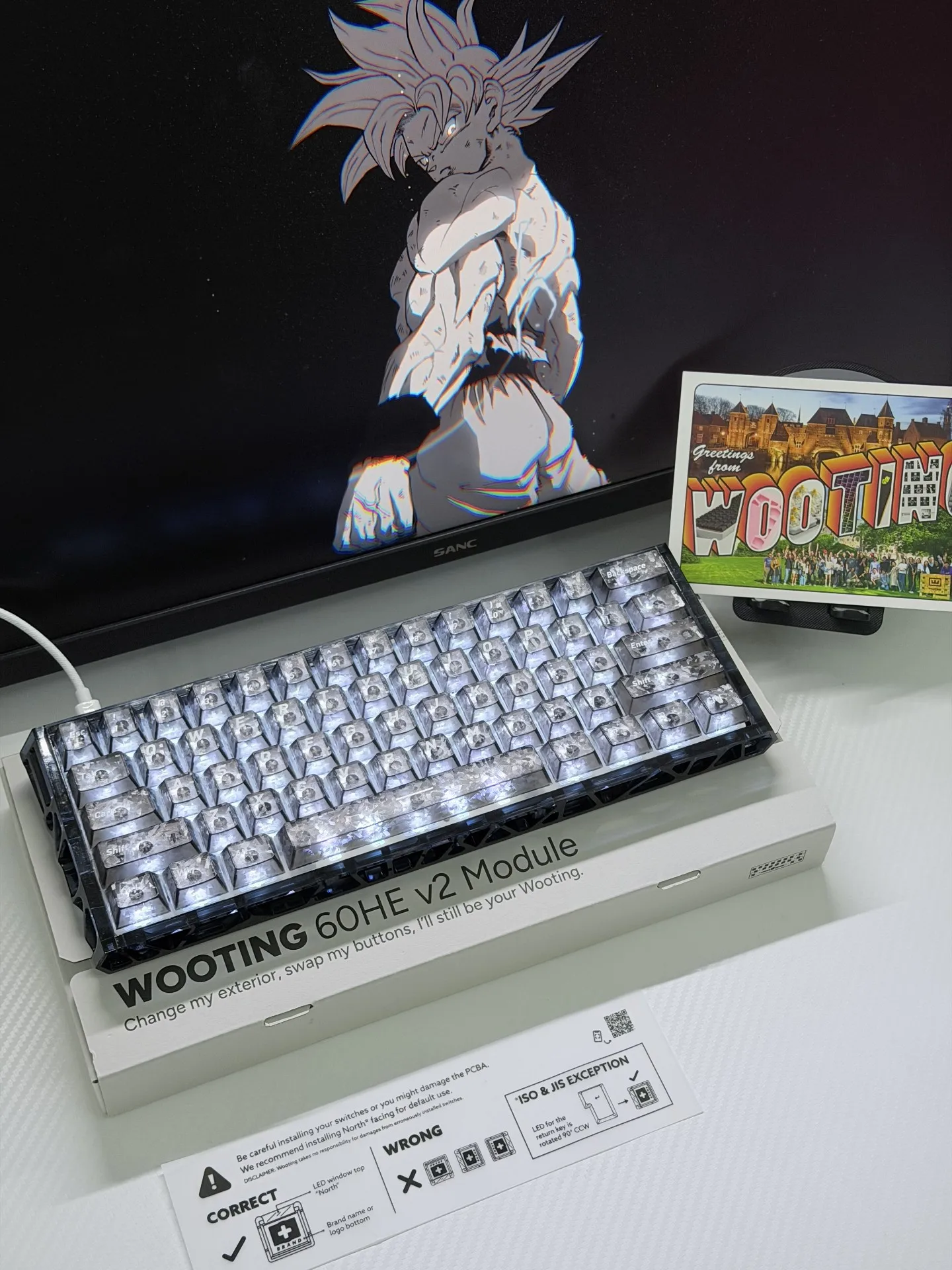  Custom River Bay Theme 60% L - Gaming Keyboard No Number Pad recension och pris