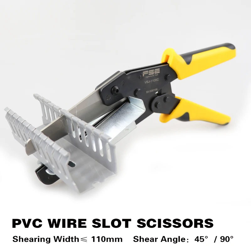 

Trunking Scissor Multi Angle Mitre Wire Duct Cutter PVC Trunking PE PPR Plastic Pipe Cutting Trim Cutter 45 90 Degree VSJ-110XC