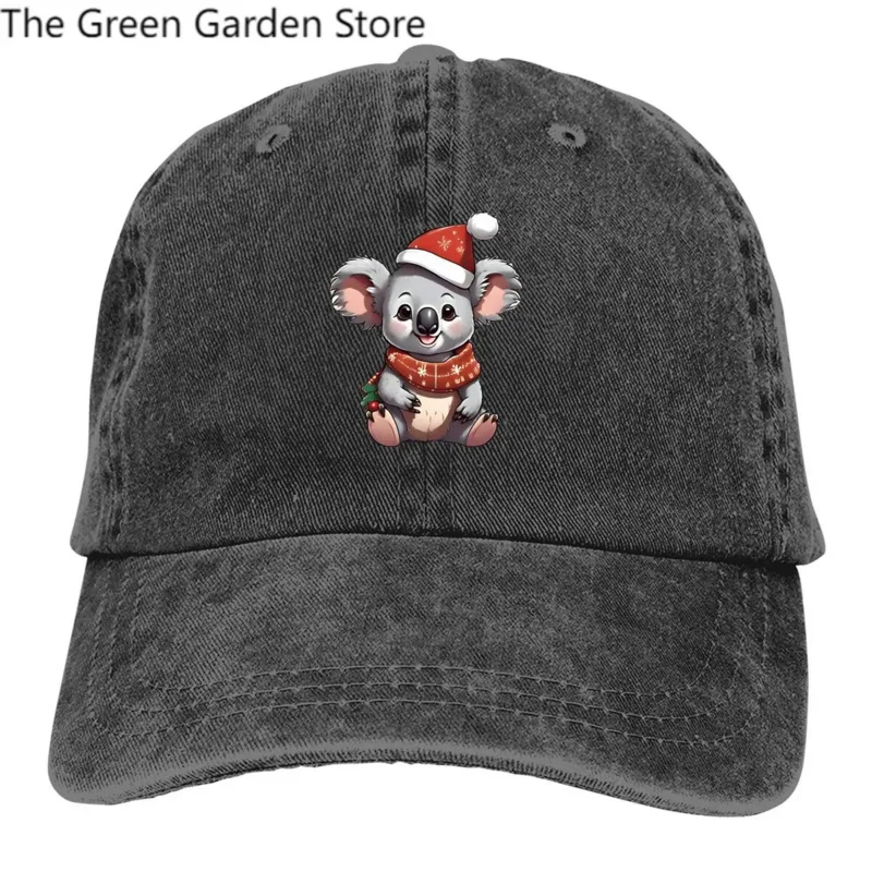 Washed Men's Baseball Cap Santa Trucker Snapback Caps Dad Hat Australian Koala Golf Hats