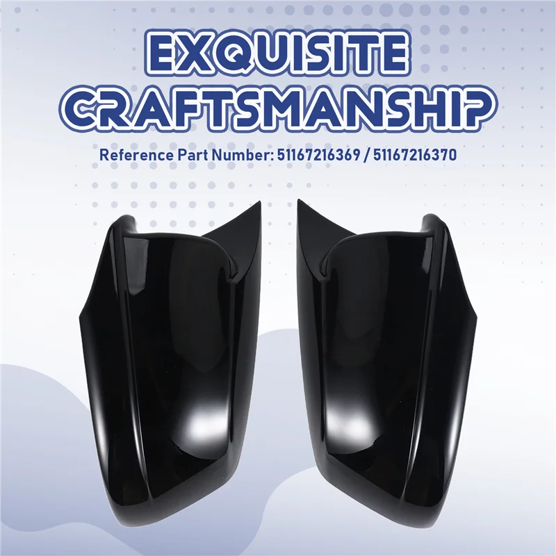 ل-BMW 5 سلسلة F10 F11 F18 528I 530I 535I 550I 2011 2012 2013 غطاء مرآة الرؤية الخلفية غطاء مرآة جانبية