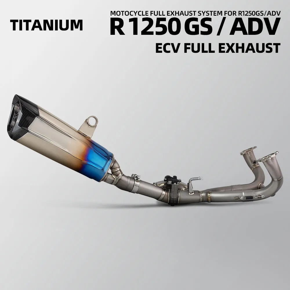 For BMW R1250GS R1250ADV R1250 GS/ADV Motorcycle Exhaust Full System Kit Front Manifold with Electronic Valves Escape Muffler
