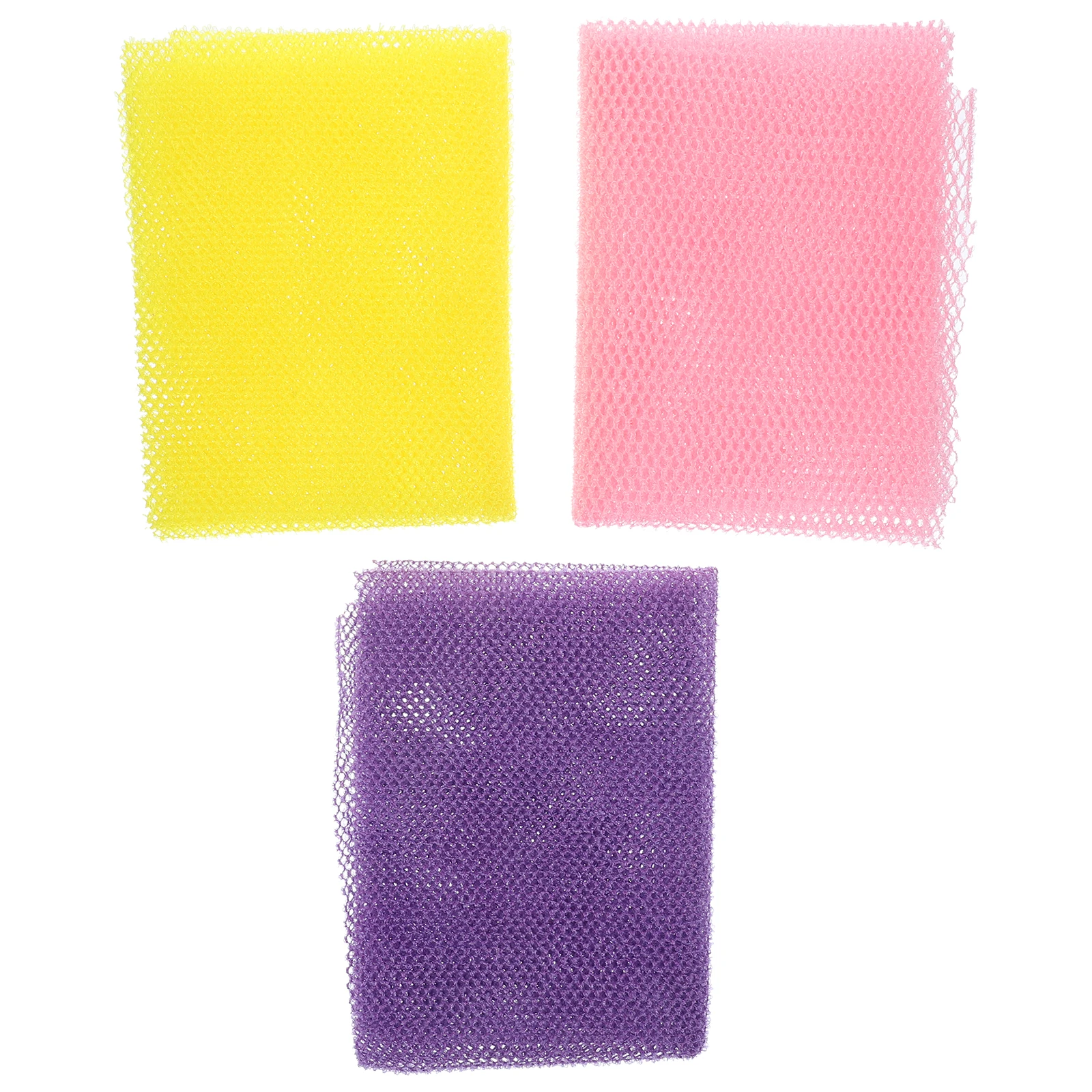 

3Pcs African Exfoliating Net Sponge Comfortable Touch Smooth After Shower Bath Scrubber African Exfoliating Net
