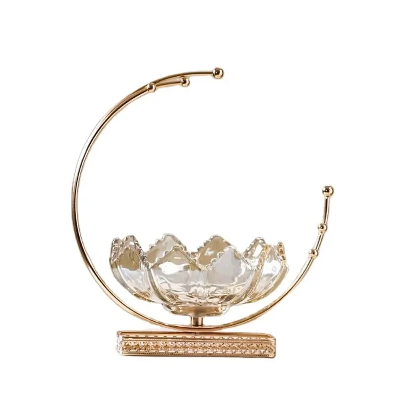 

Crystal glass decorative bowl with stand, decorative items