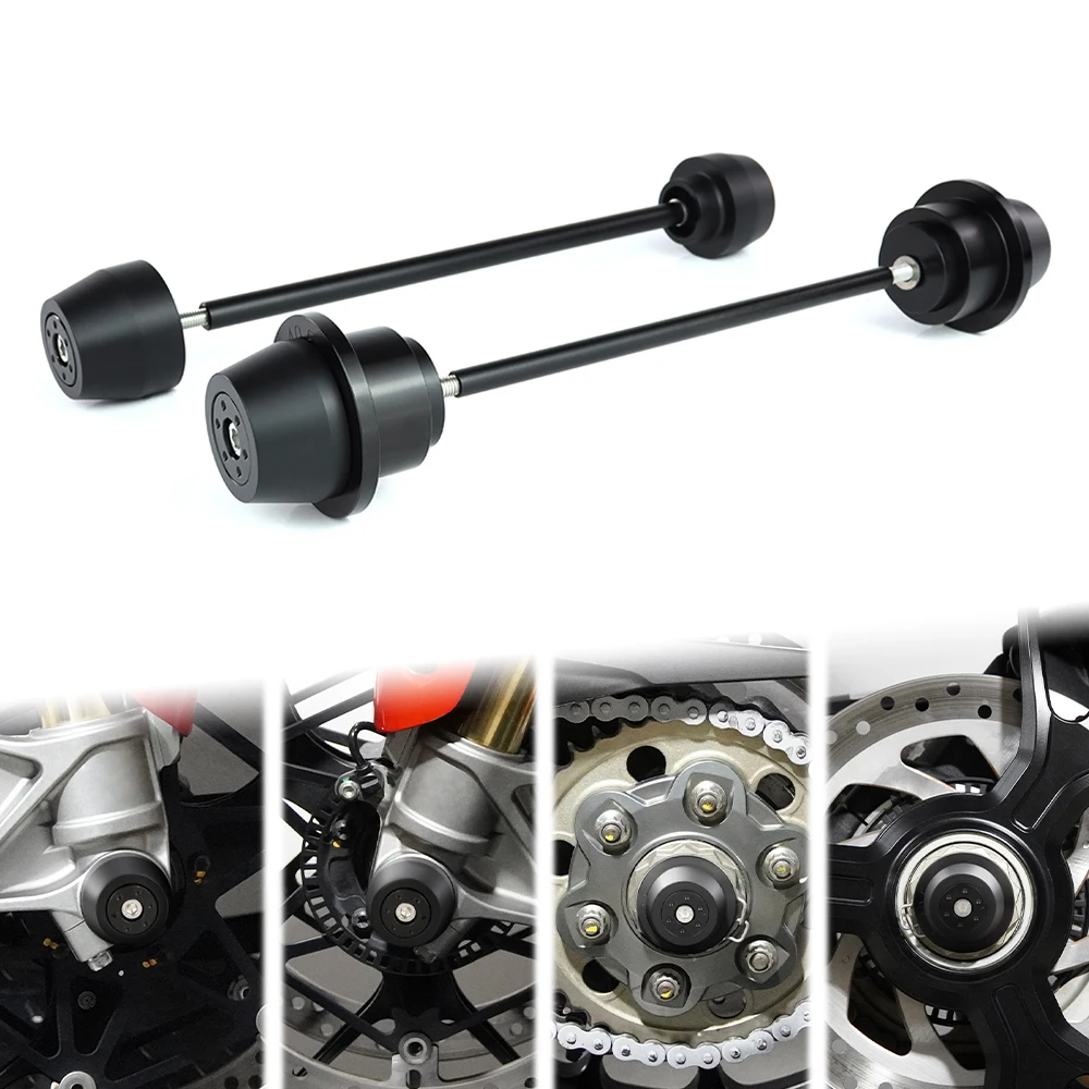 

Motorcycle For Ducati Multistrada V4 S/Rally/Sport V2/S 1200 1260 Enduro/Pro 950 /S Front Rear Axle Fork Sliders Crash Protector