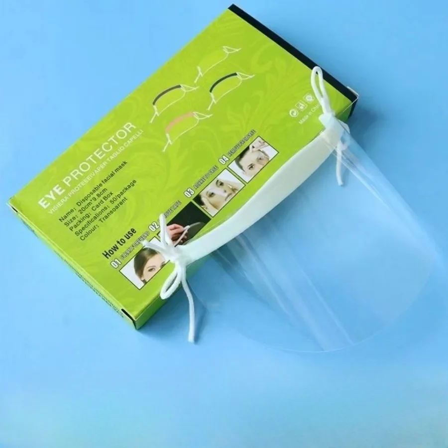 

1set(50 pcs 1bracket)Disposable Transparent Haircut Mask, Face-blocking Hair Sticker Hair Accessory, Suitable Hairdressing Salon