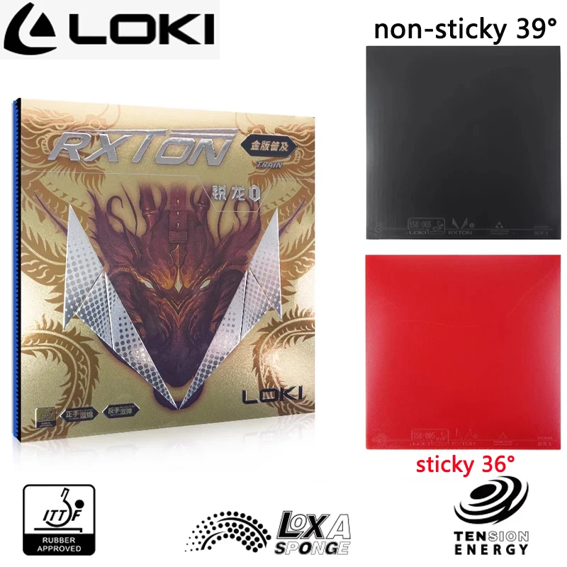 

LOKI RXION Table Tennis Rubber Sheet With LOXA Sponge Super Rebound Ping Pong Rubber Arc Fast Attack 2.1mm Sponge ITTF Approved