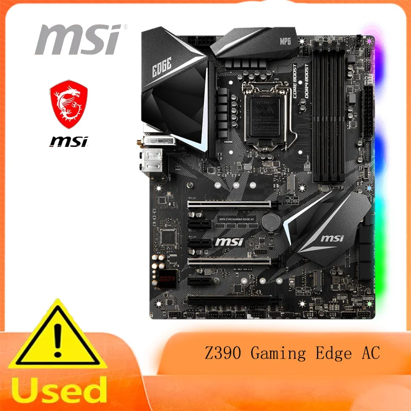 

New MSI MPG Z390 Gaming Edge AC LGA1151 M.2 USB 3.1 Gen 2 DDR4 HDMI DP Wi-Fi SLI CFX ATX Z390 Gaming Motherboard