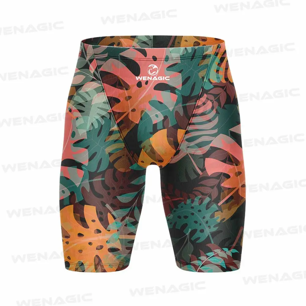 Men Swimwear Training Swim Shorts Trunks Beach Tight Swimming Pants Swimsuits Jammer Running Sports Surf Shorts Diving Trunks