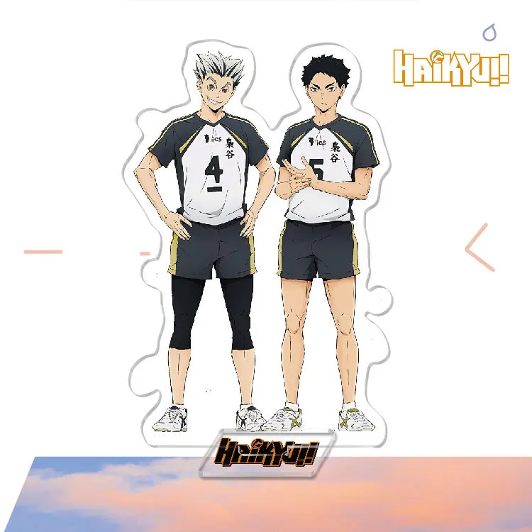 Anime Haikyuu!! Acrylic Stand Figures Kenma Daichi Miniatures Manga Figurines Garage Kits Model Toy ACG Ornaments Desktop Decor