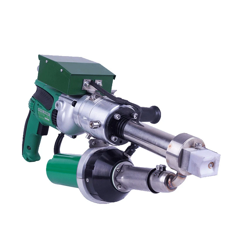 Pistola de soldadura de plástico de extrusión automática, reparación de geomembrana impermeable, tablero de pp, máquina de soldadura de extrusión de fusión en caliente eléctrica de pe