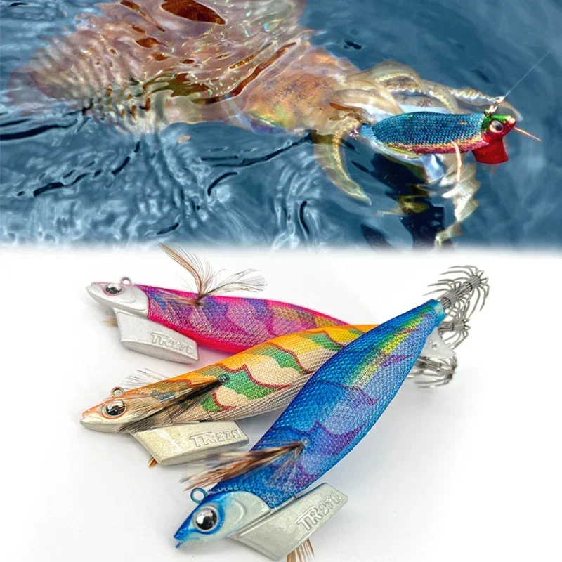 

Wholesale 100% original Japan yamashita brand 3.5# wood shrimp mantis shrimp EGI Squid hook Jig Cuttlefish sea fishing Lure