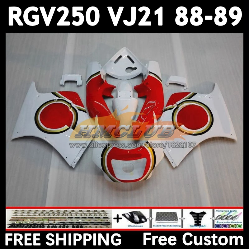 Body Kit For SUZUKI SAPC VJ21 RGV250 88 89 18No.8 RGVT250 VJ 21 RGV-250 RGVT RGV 250 CC 1988 1989 Full Fairing Set