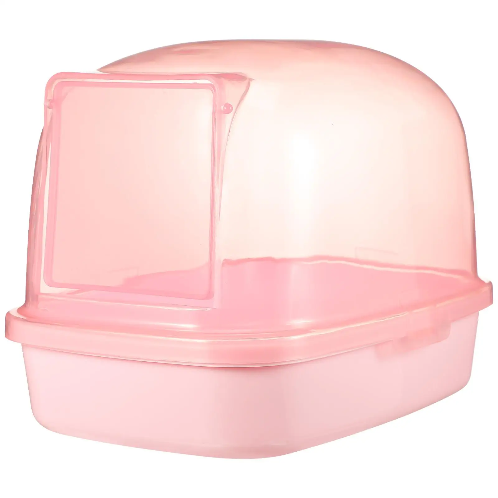 

Plastic Sand Bath Box Hamster Chinchilla Guinea Pig Superior Materials Transparent Design Long Service Life Pet Grooming