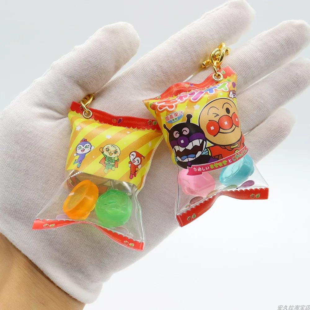 Anpanman Snack Bag Pendant Stick Candy Bag Inflatable Candy Key Buckle Zipper Decoration Colorful Bean Umbrella Decoration Gift