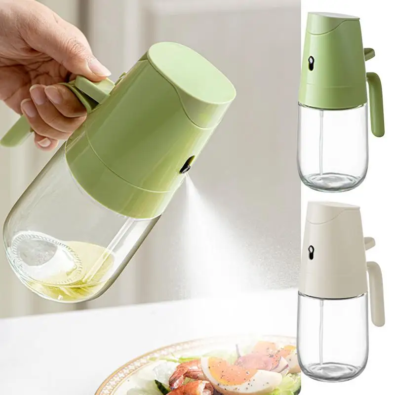 Kitchen Oil Sprayer Multifunctional Oil Spray Bottle 300ml Oil Dispenser Spray And Pour Vinegar Bottle Home Kitchen Accessories