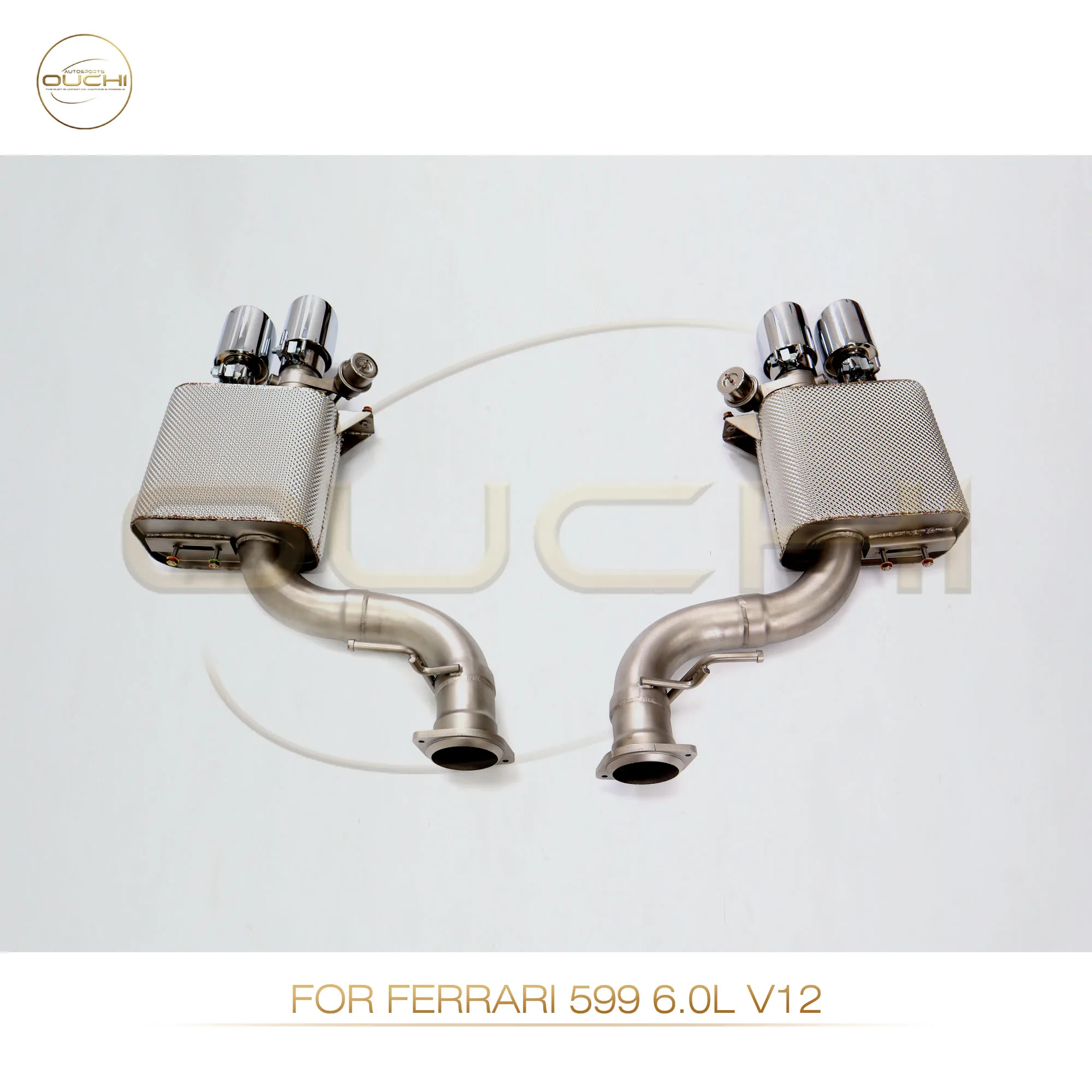 

OUCHI Factory Direct Sales Catback for Ferrari 599 6.0L V12 SS304 Exhaust Easy Installation With Pneumatic Valve With Tips