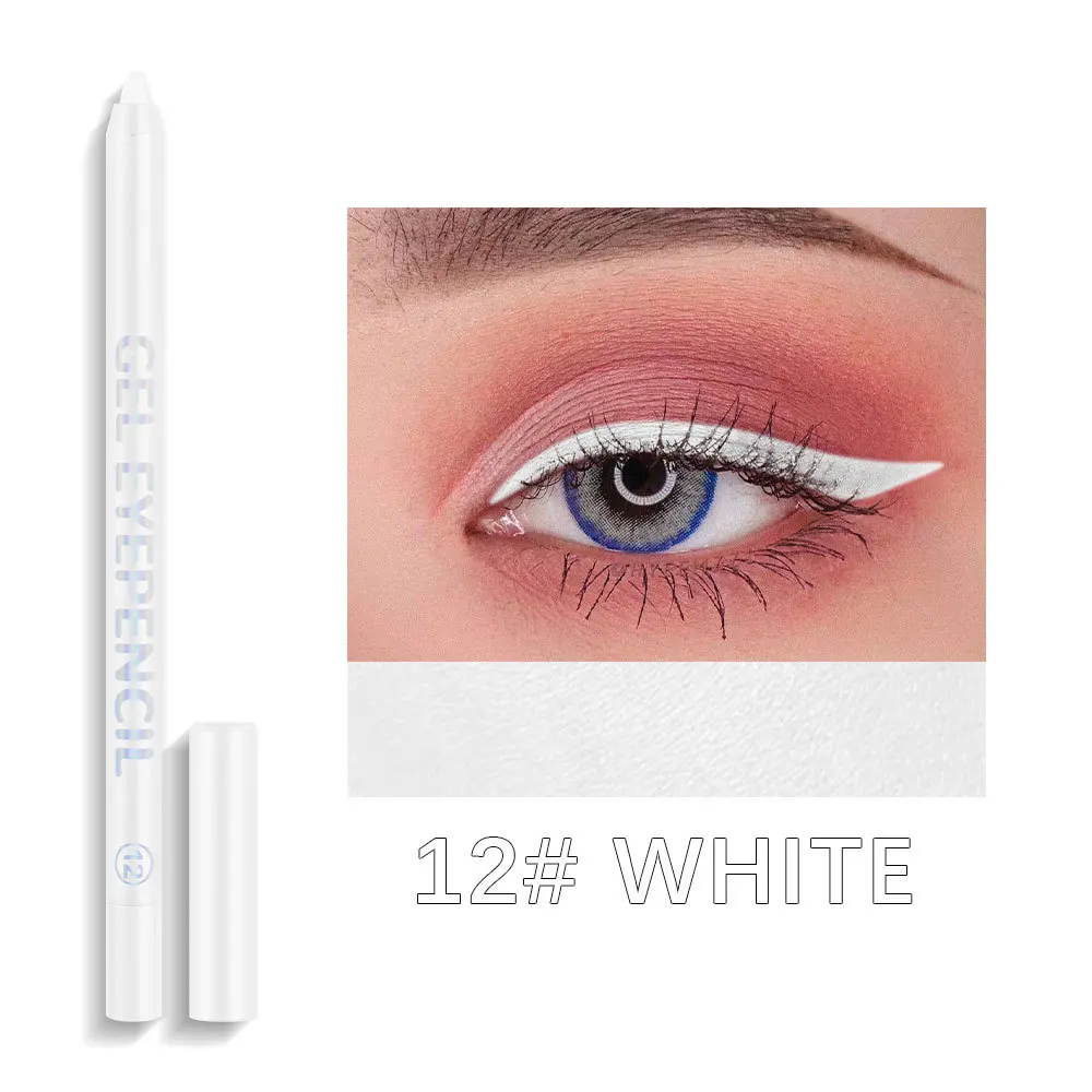 Crayon de couleur pour les yeux, Eyeliner sous les yeux, surligneur en mousse, résistant à la sueur, ne se décolore pas pour les yeux à capuche, cosmétiques