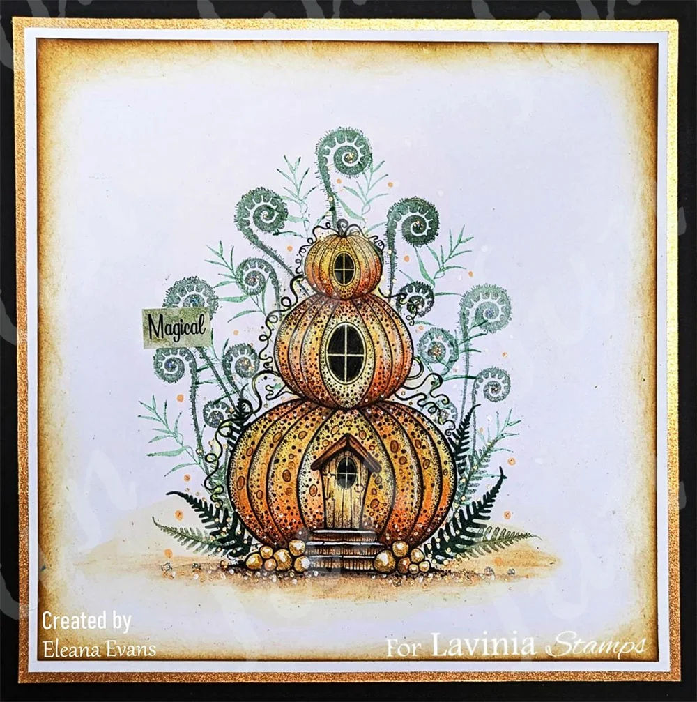 Pumpkin Lodge Stamps and Dies New Arrival 2023 Scrapbook Decorations Stencil Embossing Template DIY Greeting Card Handmade