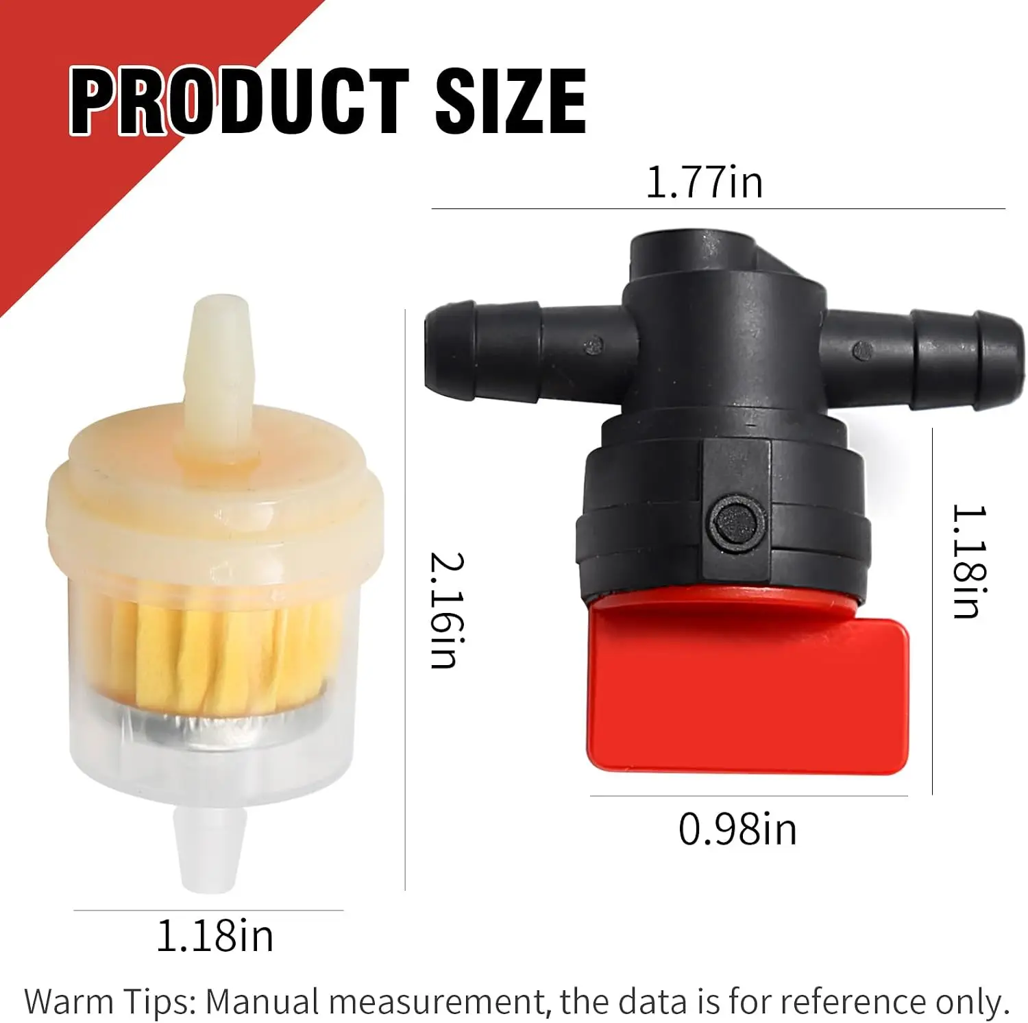 Fuel Shut Off Valve Kit for Kawasaki 49019-0014  493960 Fuel Shut Off Valve Repair Kit for Tecumseh 35857 Pressure Washer 10 Pcs