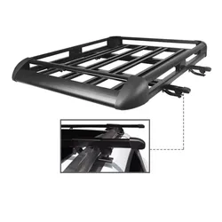 Vehicle Roof Rack Durable Sturdy, Auto Roof Carrier Cargo System, Roof Mount Luggage Rack Space Extension