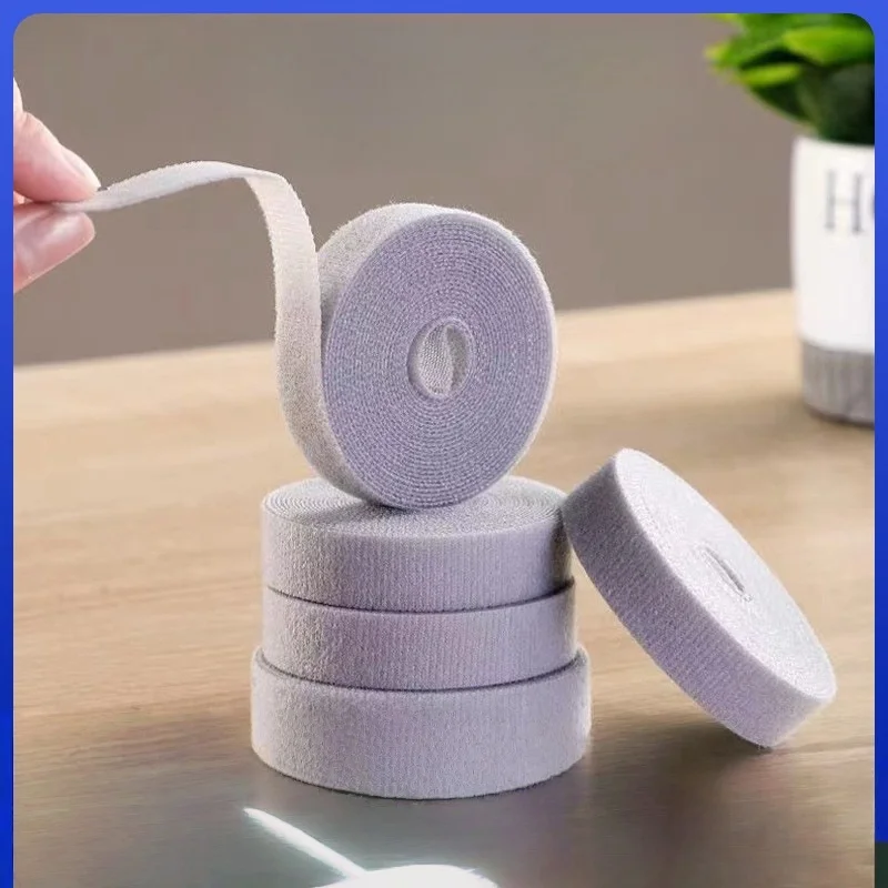 Velcro cable tie, data cord organizer, self-adhesive zip tie for wire management