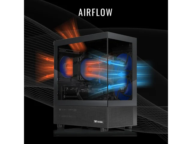 Thermaltake LCGS NE i1460-V170B Gaming Desktop (Intel Core i5-14600K, ToughRam 16GB DDR5 6000MT/s RGB Memory, NVIDIA GeForce RTX 5060, 1TB NVMe M.2, WiFi, Windows 11) N17B-B760-560-LCS 3 Thermaltake LCGS NE i1460-V170B Gaming Desktop – Intel Core i5-14600K, ToughRAM 16GB DDR5-6000, RTX Graphics – view 3