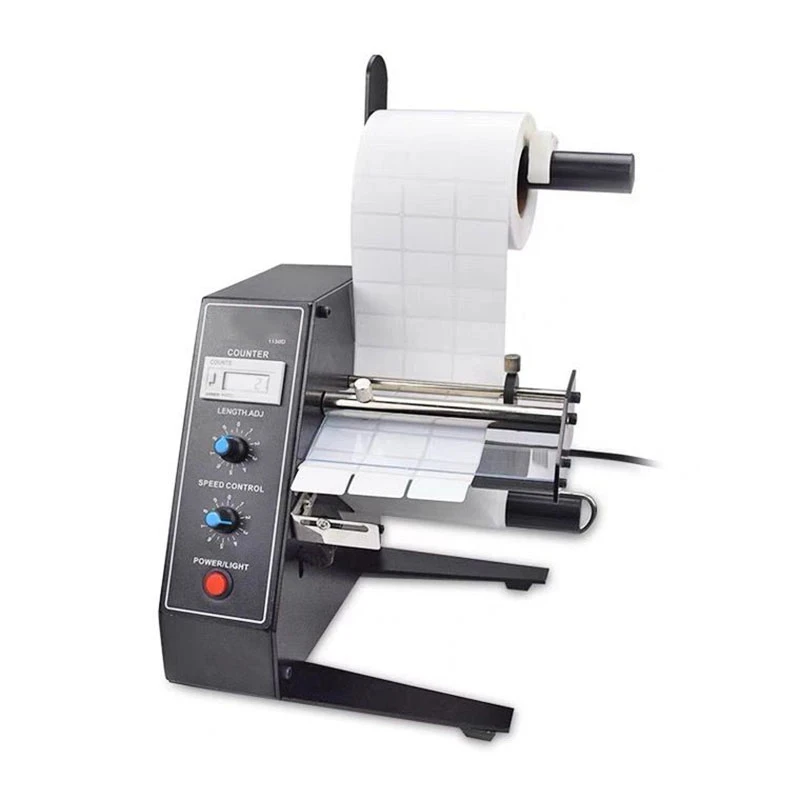 Auto Label Dispenser Device Automatic Sticker Separating Machine AL-1150D Counting Function 140mm Label Stripping Machine