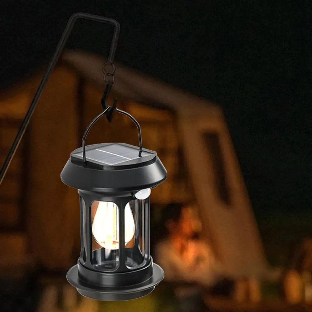 Type-C Rechargeable Solar Camping Lights Solar Powered Multifunction Hand Lantern Waterproof Portable Wall Hanging Light Home
