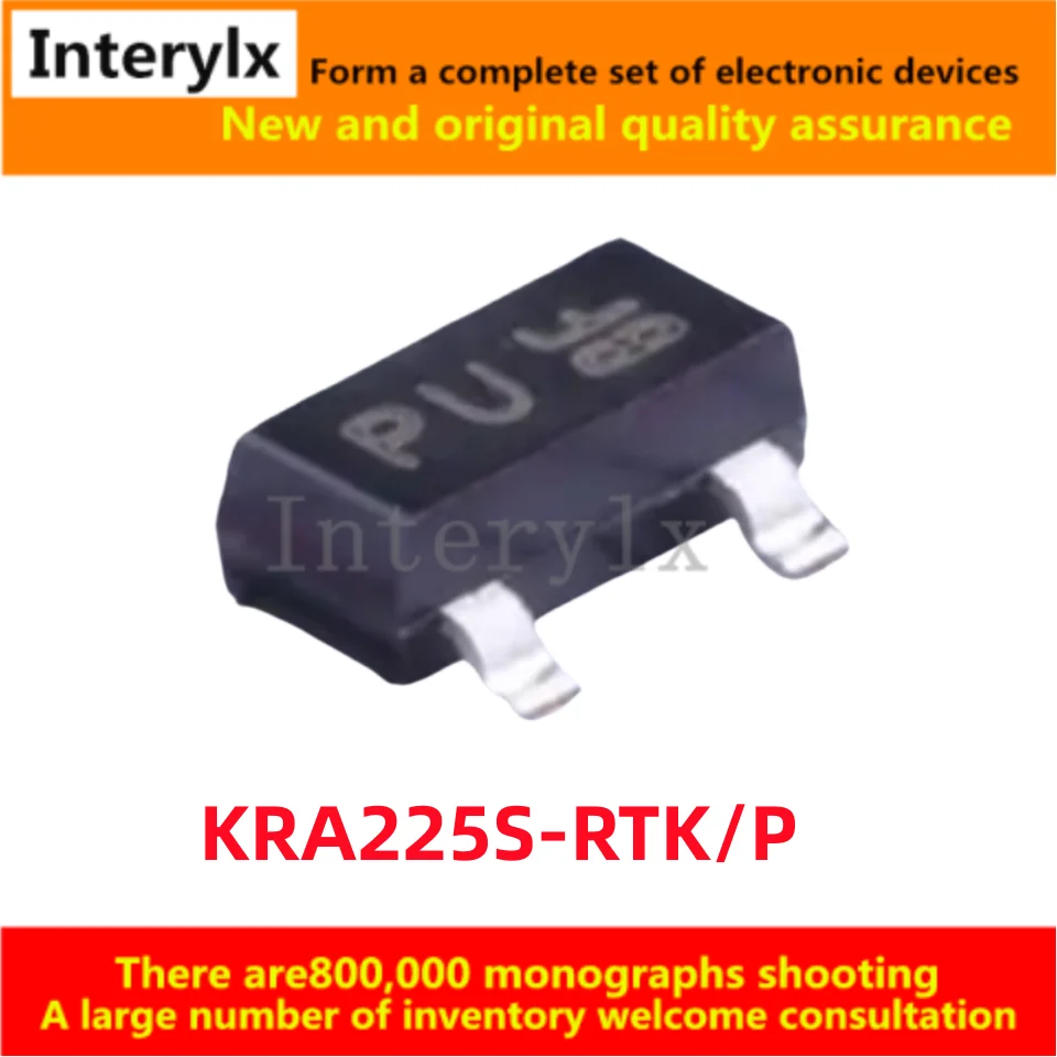 20-100Pcs/Lot KRA225S-RTK/P KRA225S-RTK KRA225S Silk Print PU KEC SOT-23 Digital Transistor
