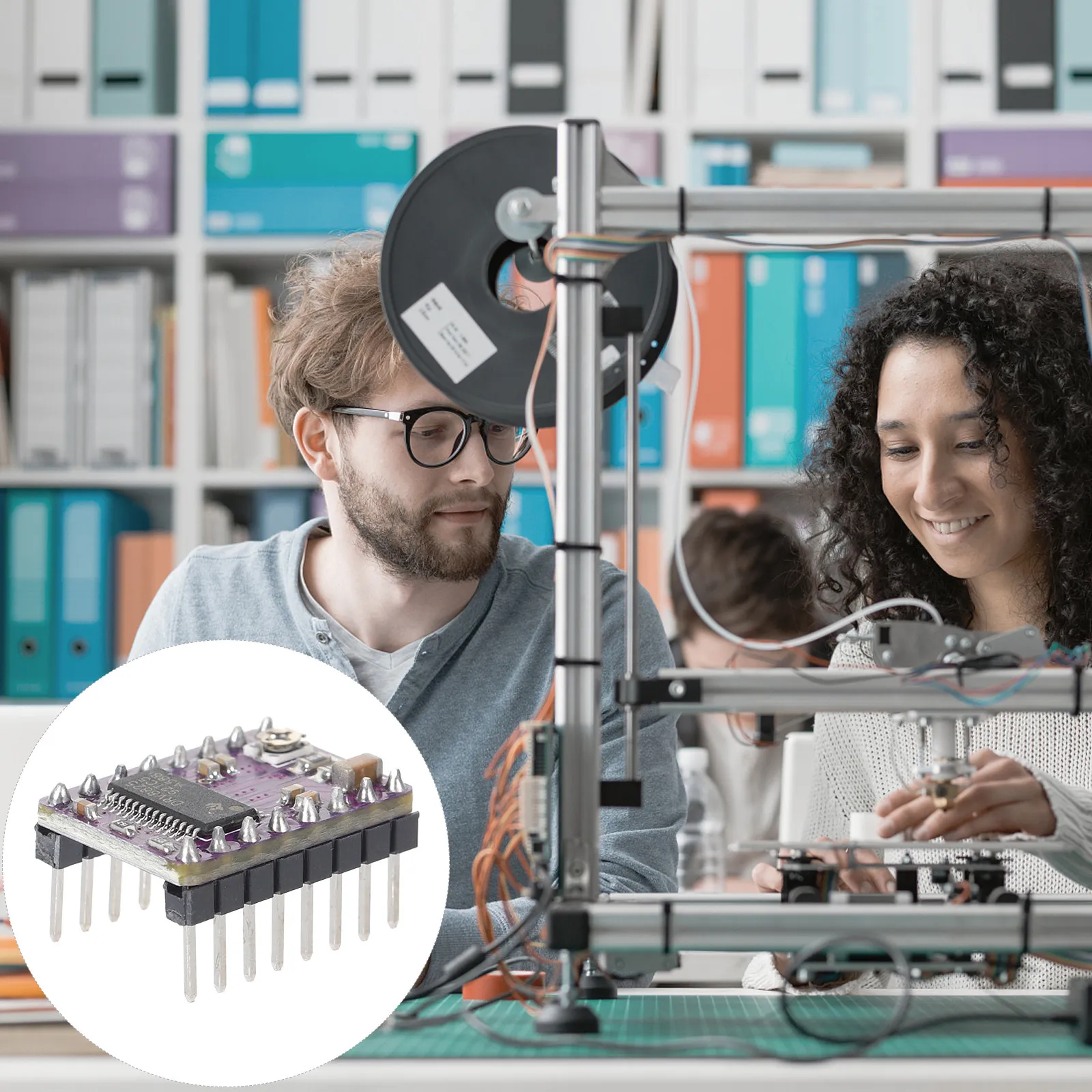 

Stepper Motor Driver Module with Heat Sink for 3D Printer Reprap Ramps 1.4 A4988 High Performance Stable Control DIY