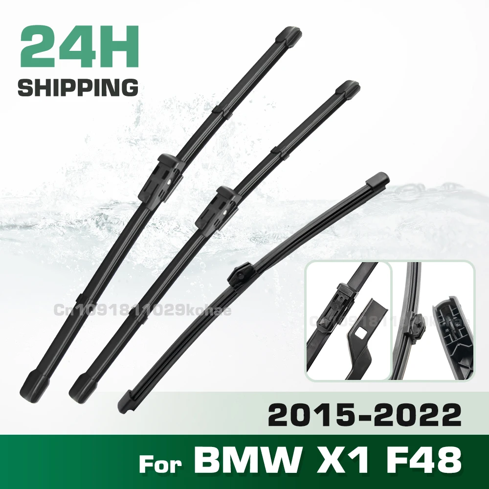 GREATROAD Wiper LHD&RHD Front & Rear Wiper Blades Set For BMW X1 F48 2015 - 2022 Windshield Windscreen Window Brushes