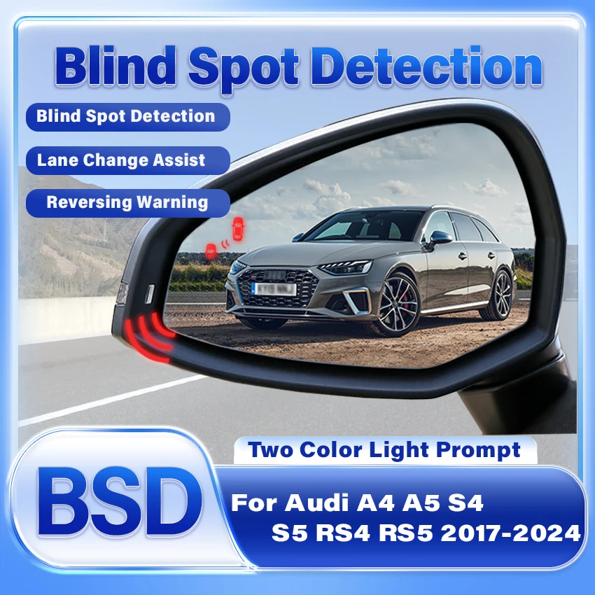 Car Blind Spot Detection System BSD BSA BSM Radar Sensors Change Lane Aided Parking For Audi A4 A5 S4 S5 RS4 RS5 2017-2024