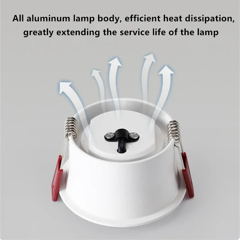 Recessed Anti Glare LED Downlights 7W/9W/12W/15W/18W/20W/24W Dimmable Ceiling Lamp Spot Lights Warm/Neutral/Cold White AC90-260V