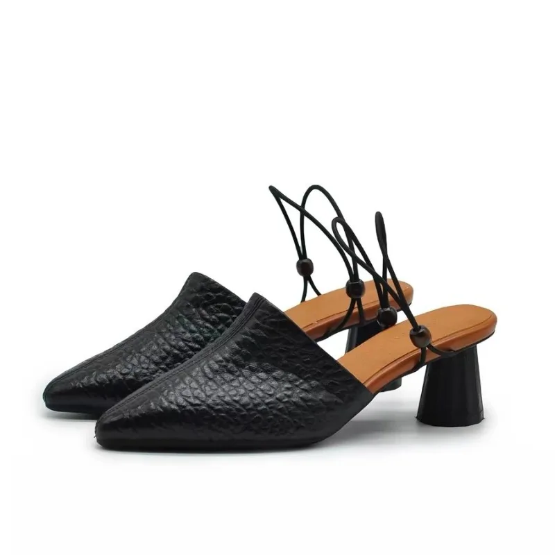 

Женские туфли на высоком каблуке: остроносые босоножки, массивные шлепанцы, летние туфли-слингбэки, сексуальные туфли-лодочки, шлепанцы для вечеринок, новинка 2026 года от дизайнеров