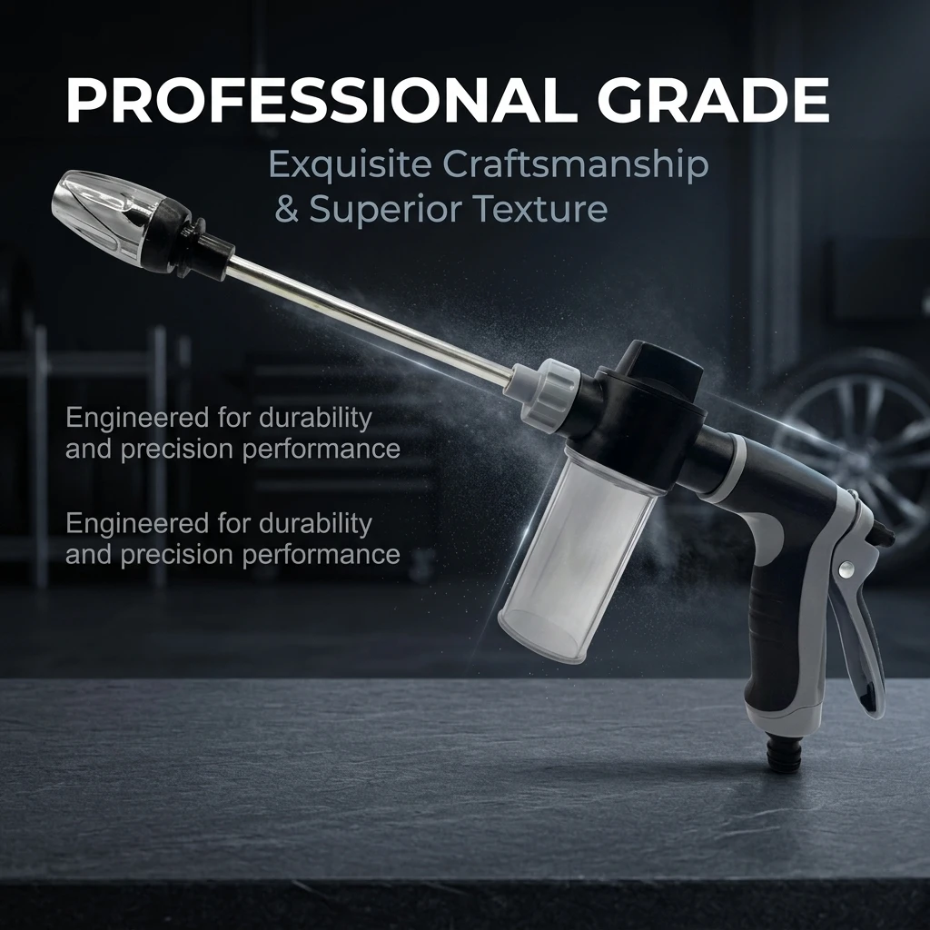 High-Pressure Car Foam Gun Set with 360° Rotating Garden Hose Pressure Power Washer Waterblitz High Pressure Turbowasher for Car