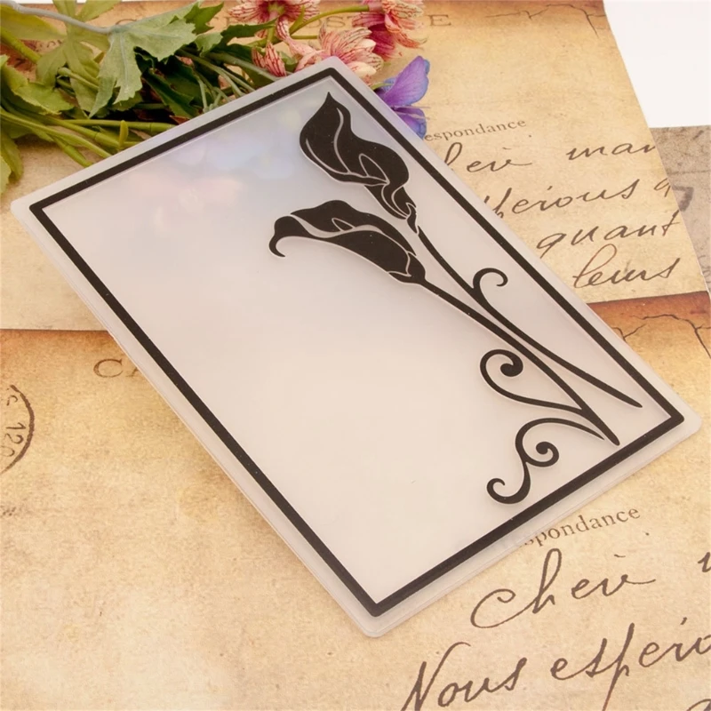 Templat Scrapbooking Bunga Folder Timbul untuk Pembuatan Kartu DIY Stensil Dropship