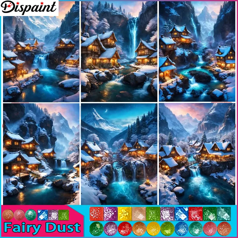 Dispaint Fairy Dust AB Diamond Painting Full Square/Round Drill 5D DIY 