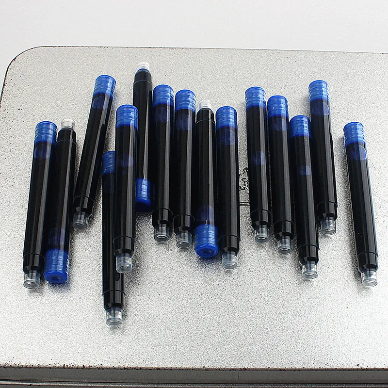 High Quality 10PC Fountain Pen Ink Refills 2.6mm 3.4mm Standards International Stationery Office Supplies Ink Pens