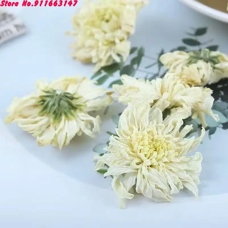 Top Natural Feverfew Dried Flowers For Sachet Pillow Filling White Chrysanthemum Buds For Wedding Candle Incense Perfume Making