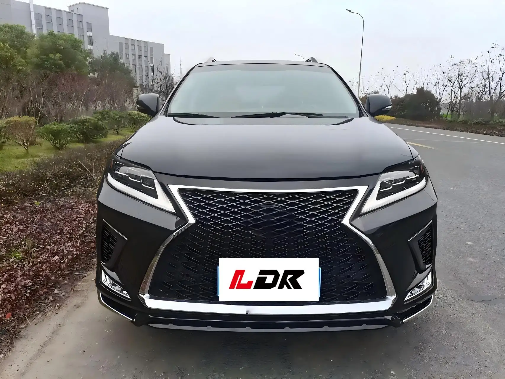 LANDOR High Quality Black Bodykit for RX350 2009-2015 2020 Sport LED Headlights/Front Bumper/Taillights Retrofit/Upgrade