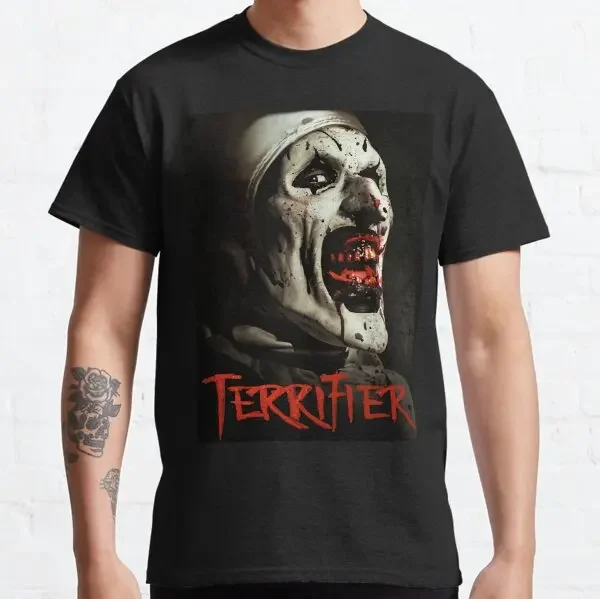 2026 Halloween Horror Movie Graphic T‑Shirt for Men 3D Printed Crew Neck Short Sleeve Scary Halloween Street Punk Tee Party Tops