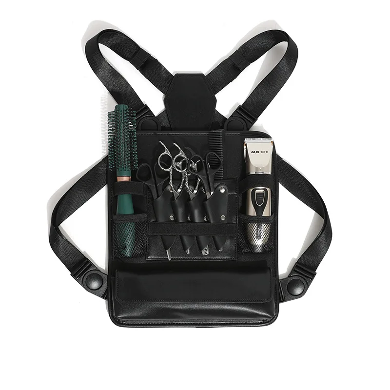 Haircut Electric Push  Storage Kit Hairdressing Multifunctional Kit Hairstylist Strap Chest Bag Scissors Comb Bag